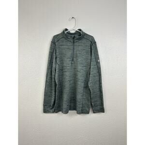 Kuhl Alloy 1/4 Zip Jacket Youth Boys Medium 10/12 Green Pullover Shirt Mid Layer